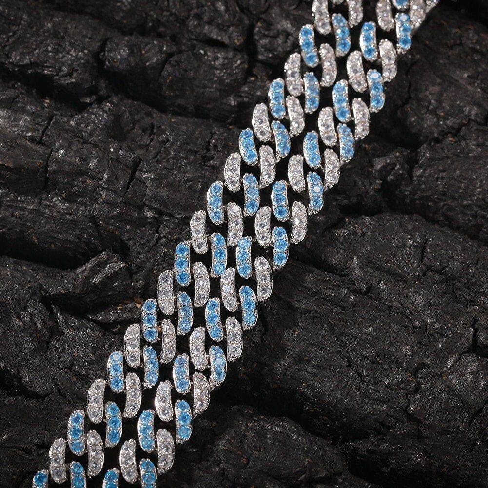 ست گردنبند و دستبند کارتیر فول نگین طرح چین فول chain در تنوع رنگ بالا درجه یک رنگ ثابت کد ki