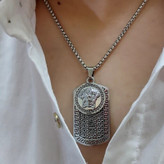 گردنبند پلاک دو تکه ورساچ