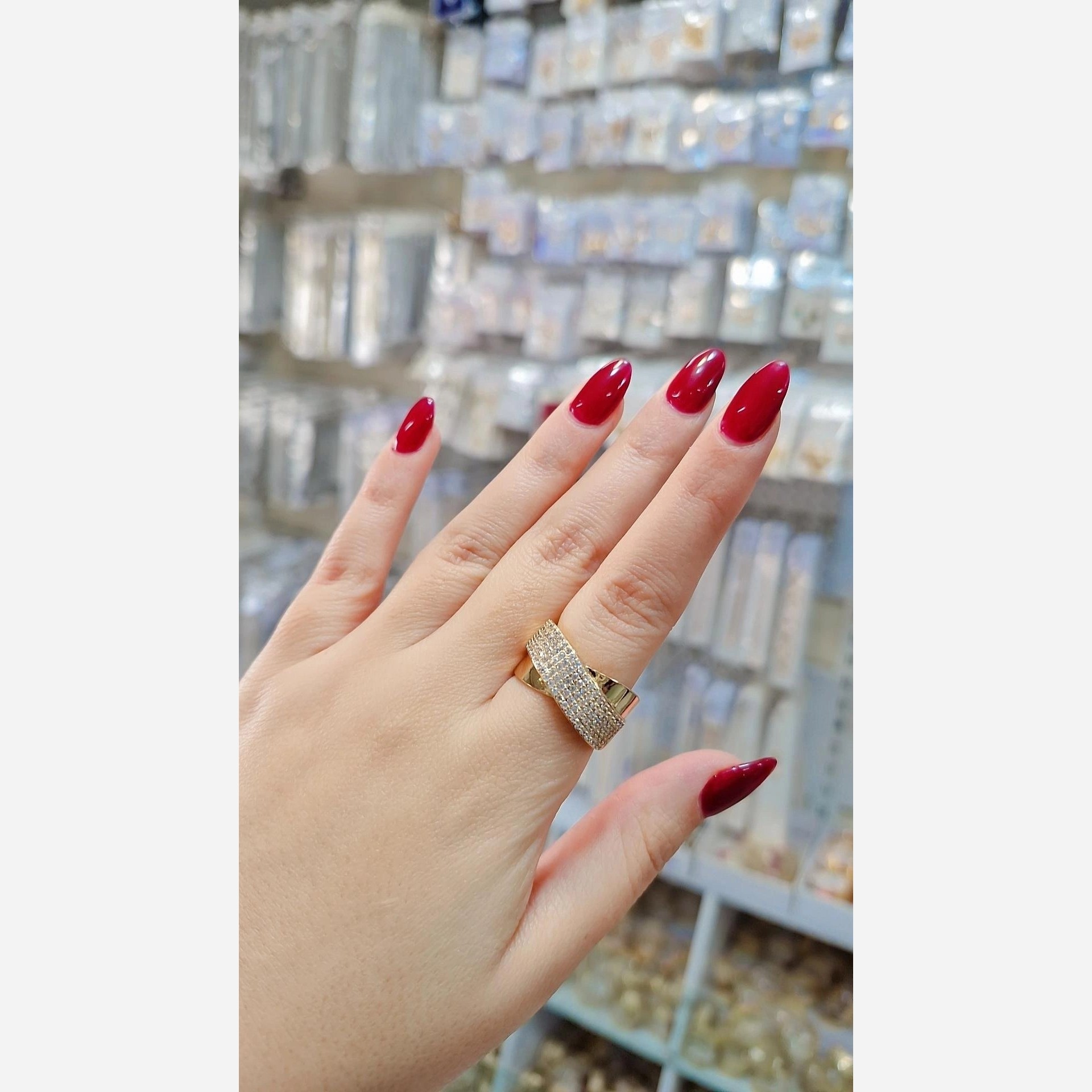 انگشتر طرح طلا زنانه ژوپینگ
