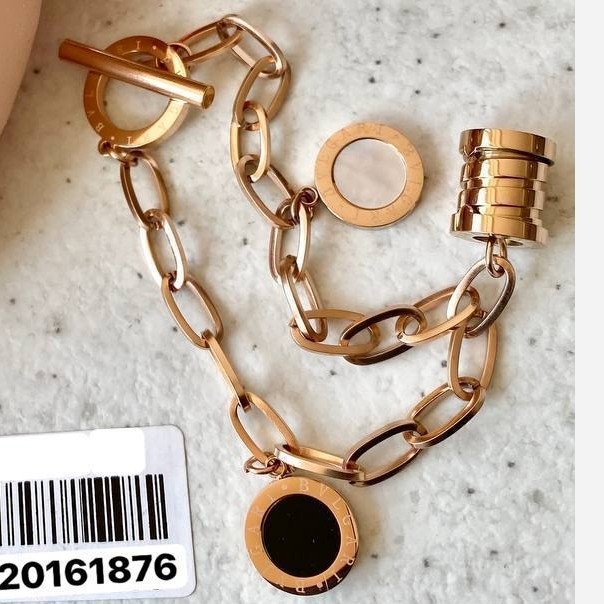 دستبند مهره دار جدید استیل رنگ ثابت