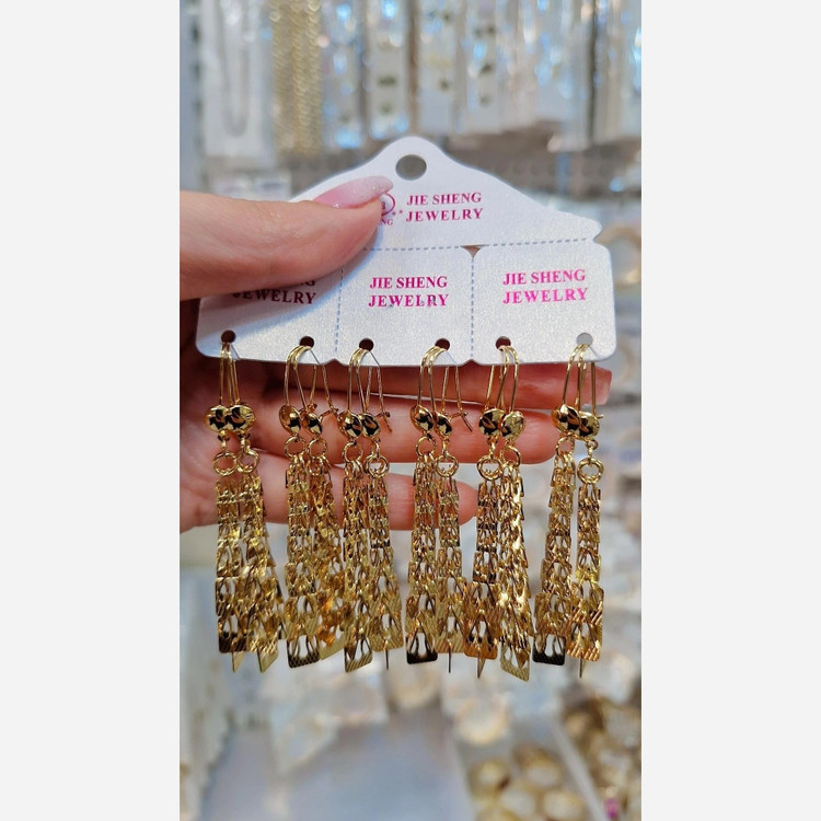 گوشواره ضد حساسیت شیک رنگ ثابت طرح جدید