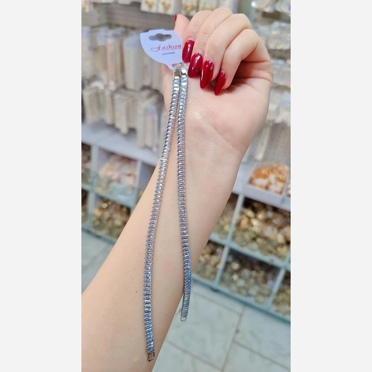 دستبند تنیسی و مشابه طلا رنگ ثابت