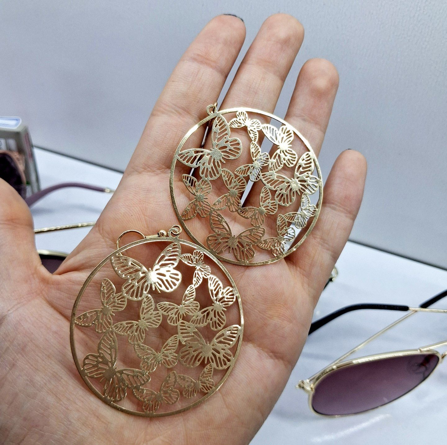 گوشواره حلقه ای شیک اسپرت رنگ ثابت