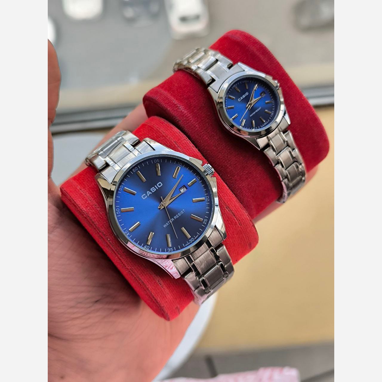 ساعت ست زنانه و مردانه مارک CASIO ضد آب موتور ژاپن