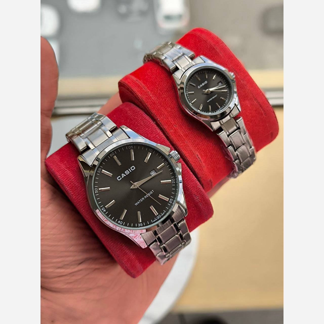 ساعت مردانه یا زنانه تک مارک CASIO تاریخدار موتور ژاپن ضد آب