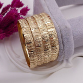 النگو طلا روس پک دو عددی قطر 8 میل کد 24 جدید رنگ ثابت کیفیت عالی دوام رنگ بالا ضد حساسبت مقاوم به شوینده