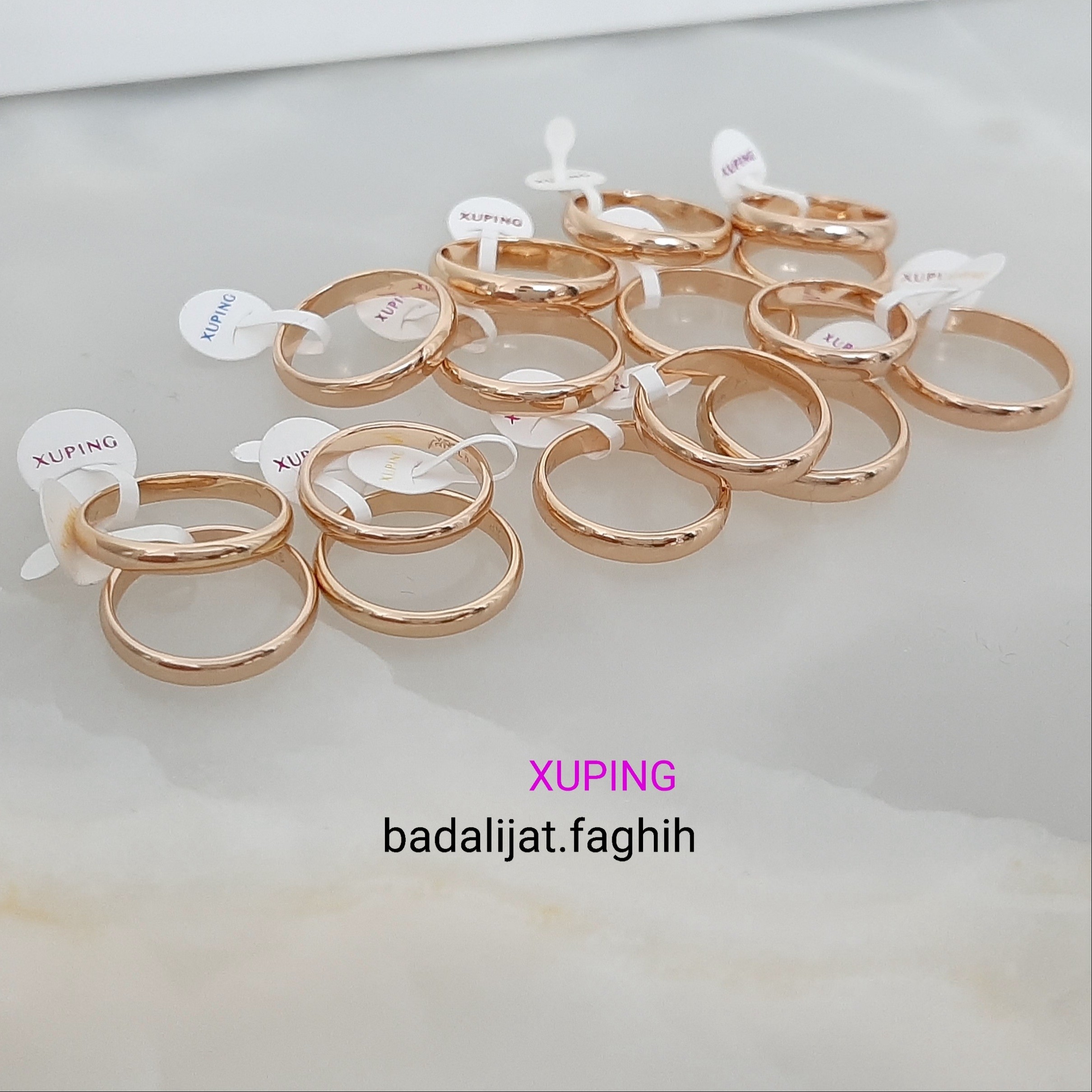 انگشتر ژوپینگ حلقه کاملا رنگ ثابت حک خورده و آبکاری طلا شده ورق بزنید و توضیحات رو بخونید لطفا