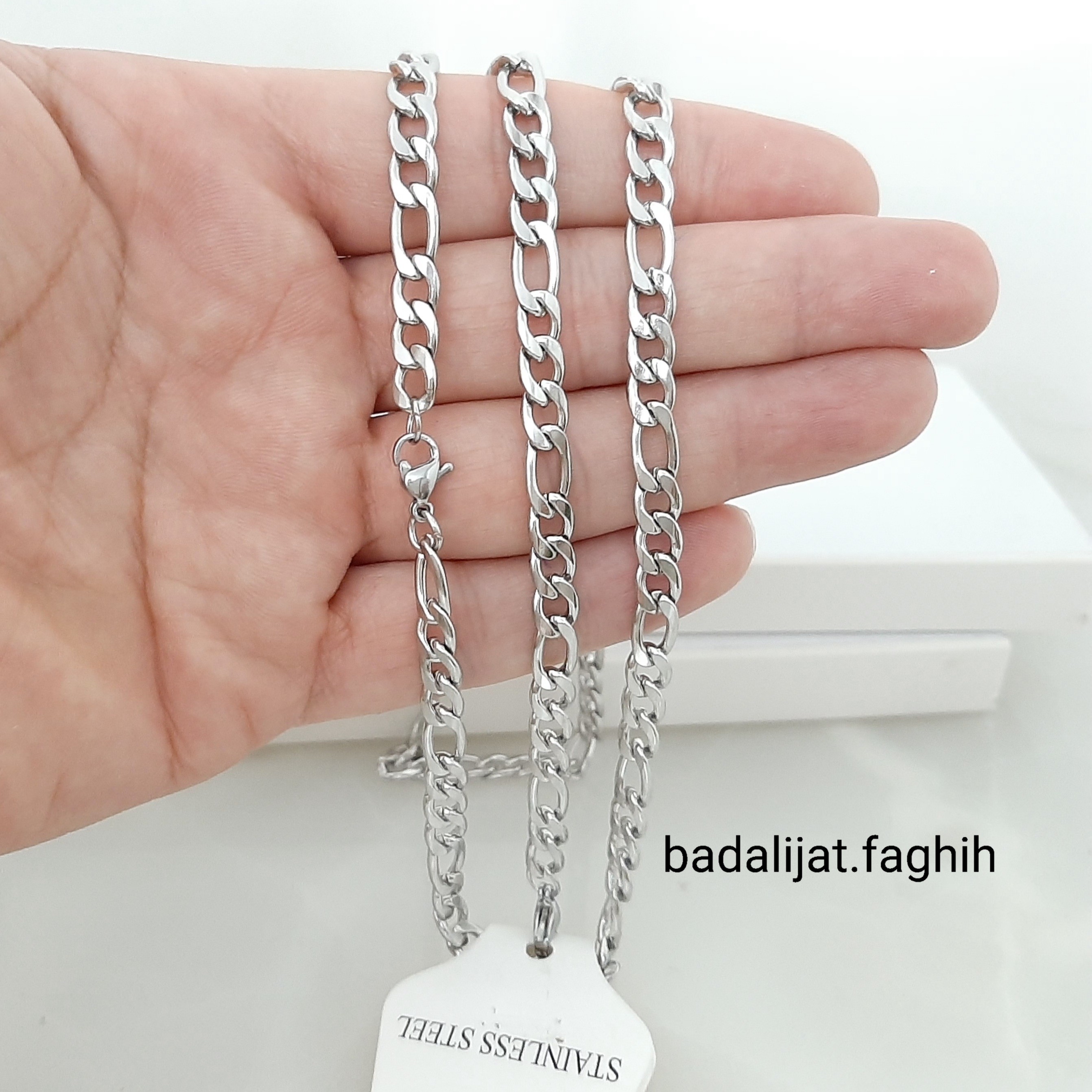 سرویس مردونه فیگارو استیل بسیار با کیفیت و کاملا رنگ ثابت طول 60 یانت و پهنا 6 میل