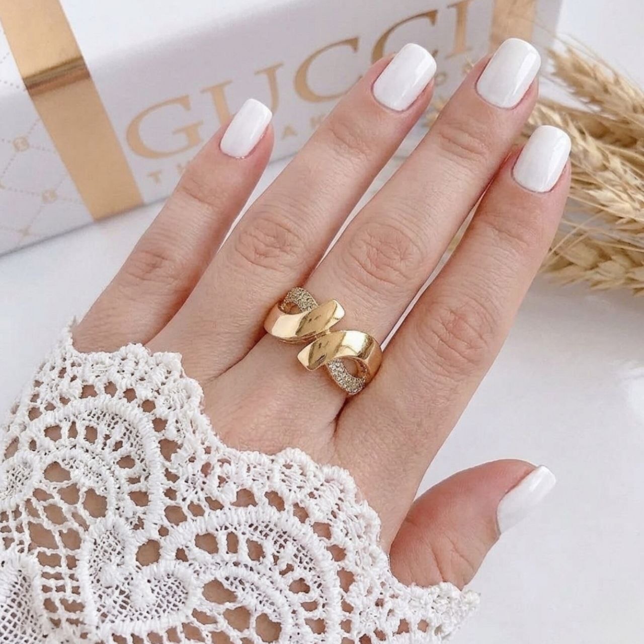 انگشتر زنانه و دخترانه مشابه طلا طرح طلا مارک ژوپینگ xuping رنگثابت ارسال رایگان