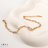 دستبند حلقه ای نگینی ژوپینگ 1100961362