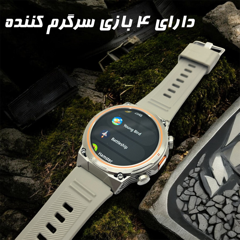 ساعت هوشمند 1.46 اینچی دیبت ویر مدل Power Edge AK81 با بند سیلیکونی