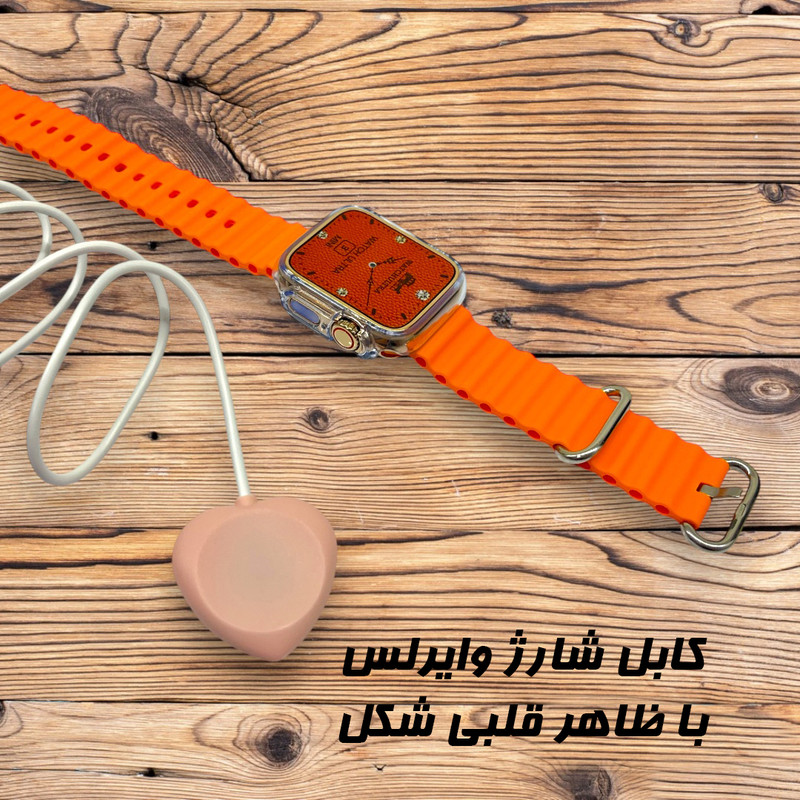 ساعت هوشمند میکروویر مدل Ulta3 Mini پشتیبانی از زبان فارسی کنترل موسیقی محافظ ضد ضربه بند سیلیکونی