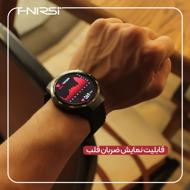 ساعت هوشمند 47 میلی متری فنیرسی مدل S370i با بند سیلیکونی
