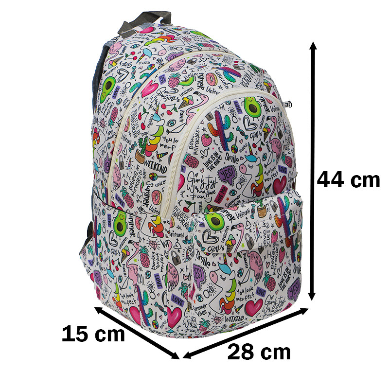 کوله پشتی دخترانه توریث مدل NHH-150003