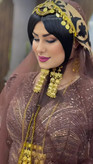 ست زیورآلات لوستری/عروسی/طرح طلا/لاکچری/دستساز