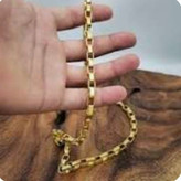 گردنبند مردانه آجری استیل