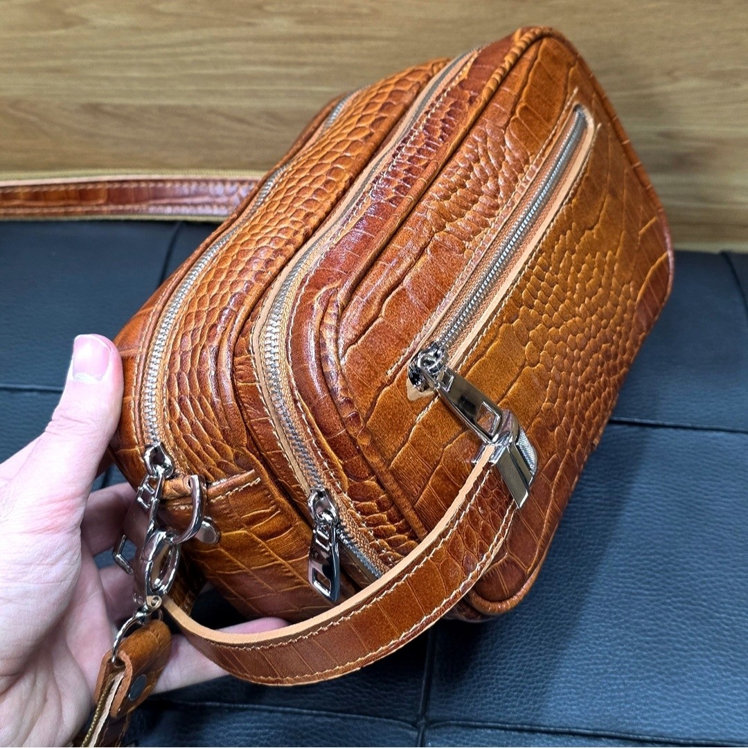 کیف دستی دوشی (شوزبگ) چرم طبیعی کد 3240