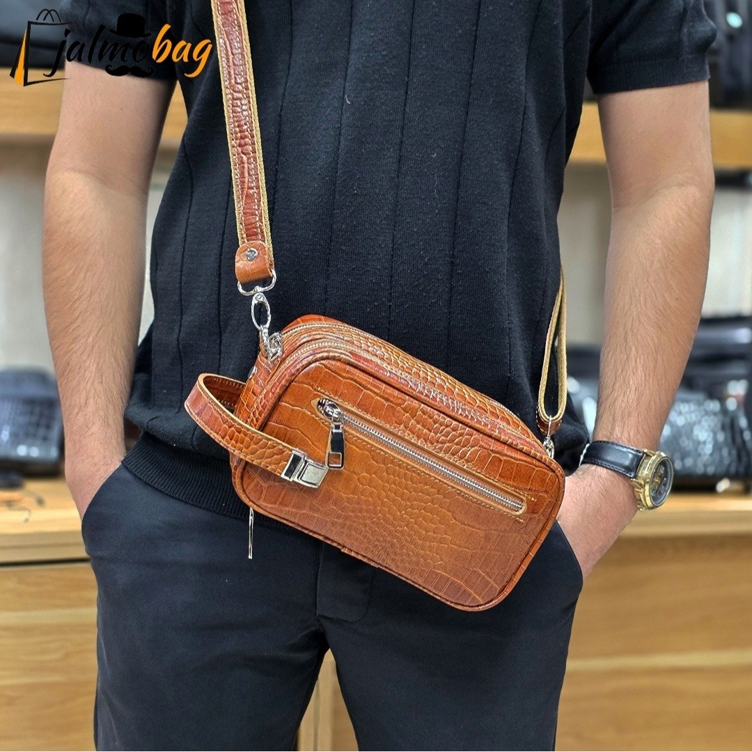 کیف دستی دوشی (شوزبگ) چرم طبیعی کد 3240