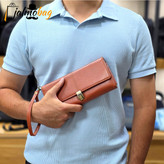 کیف دستی پاسپورتی چرم اصل کد 3050