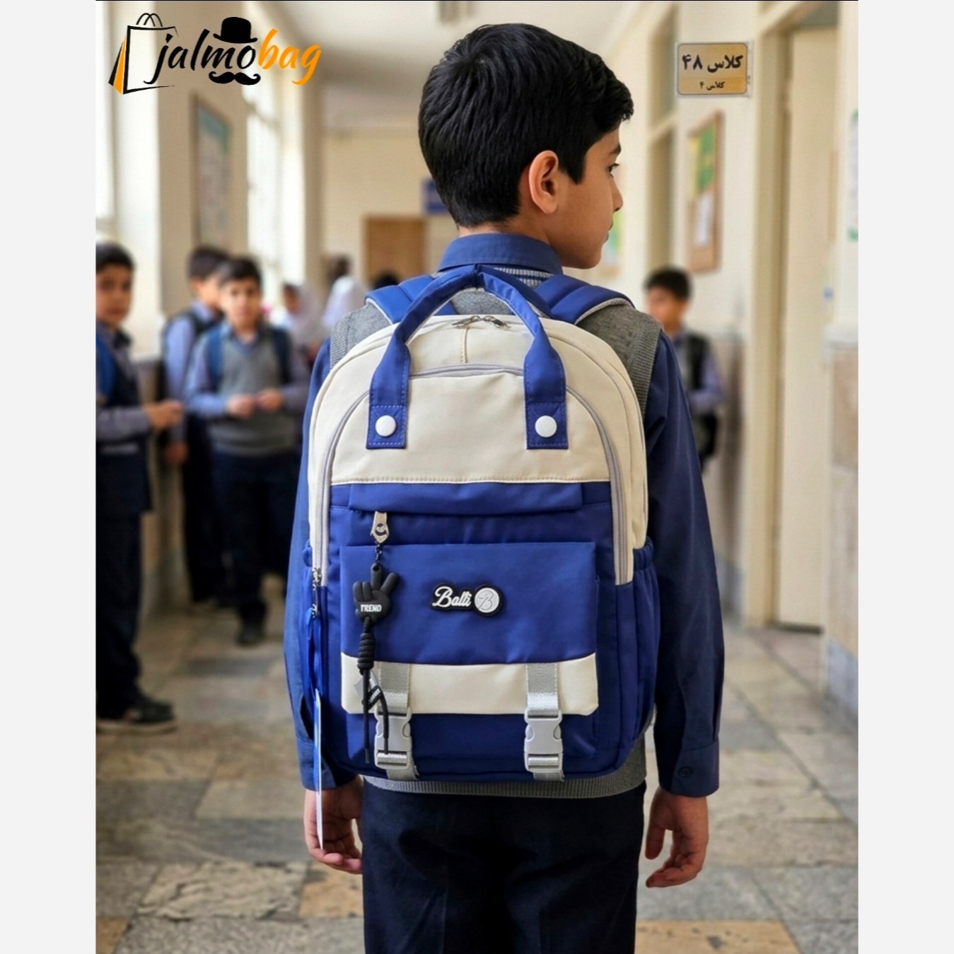 کوله پشتی دستهدار رنگی کد 4412