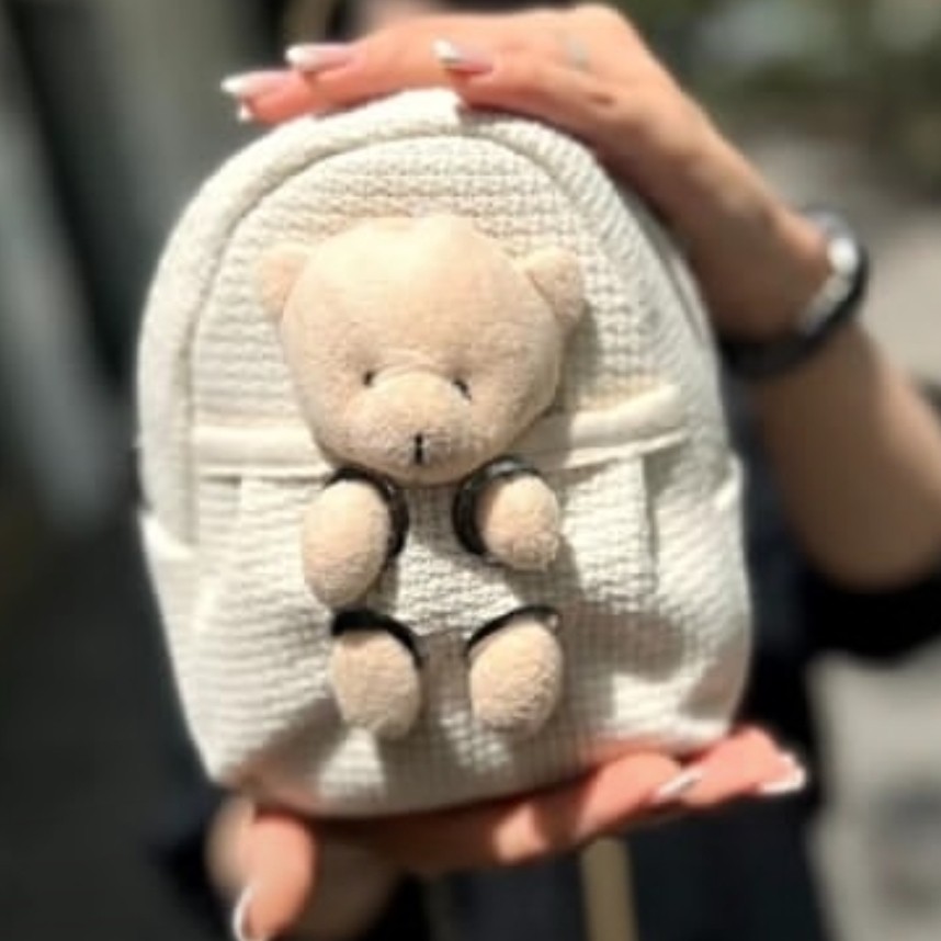 کوله عروسک خرسی،کیف وکوله دخترانه فانتزی