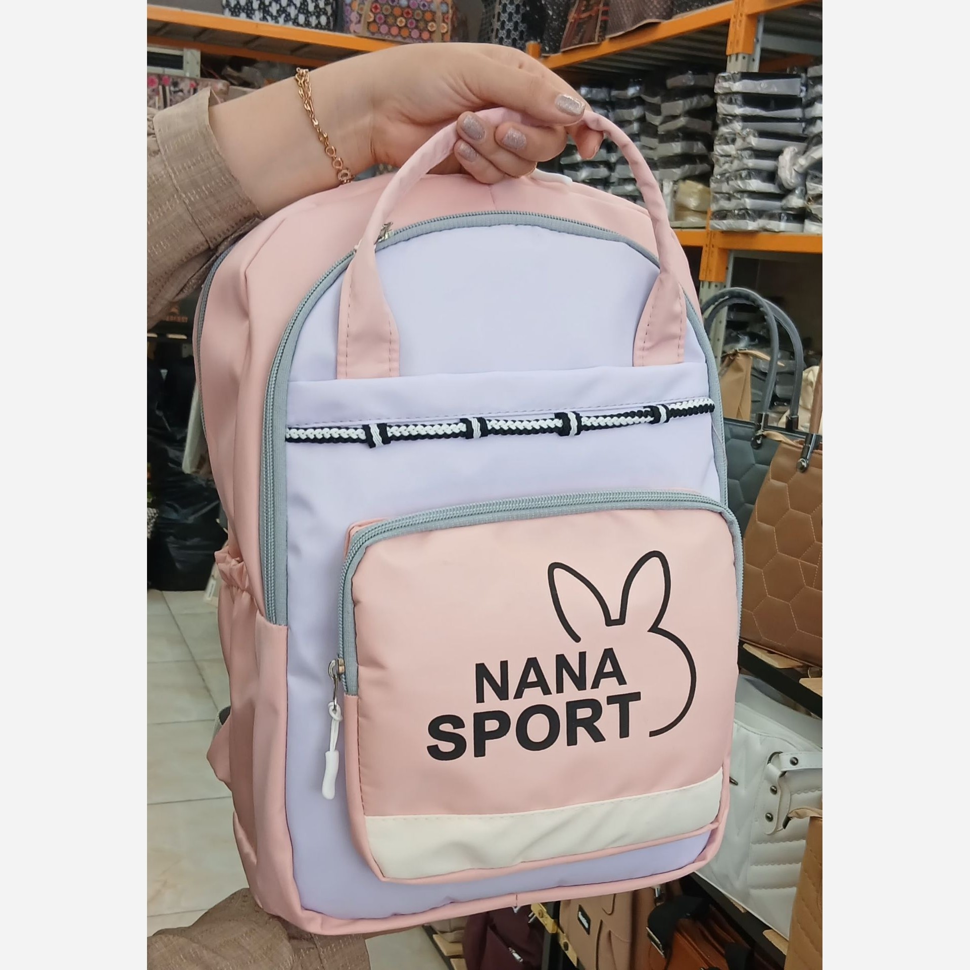کوله NANA SPORT جنس واستر خارجی اعلا 3 زیپ مجزا