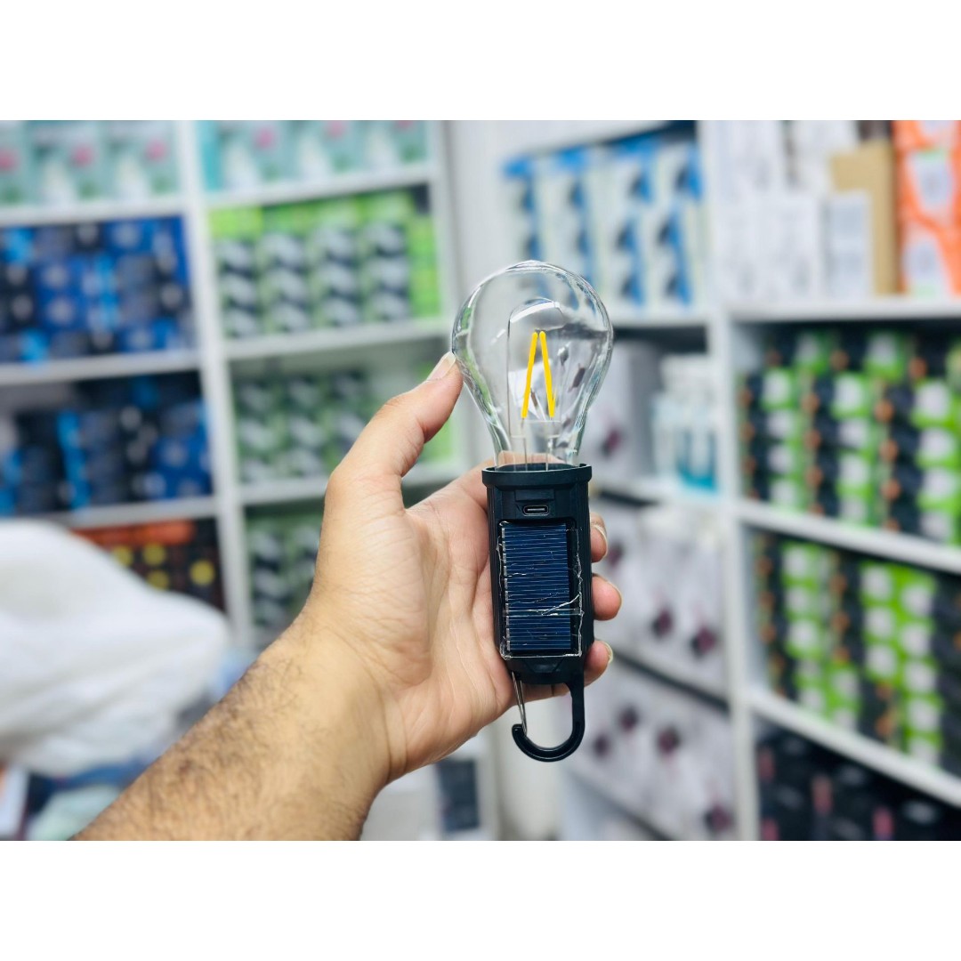 لامپ اضطراری شارژ با usb یا نور خورشید ارزان قیمت و کوچک و سبک،نشکن