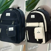 کوله پشتی اسپرت همتا جنس دیبا ضد آب و با کیفیت رنگ مشکی کرم و تمام مشکی