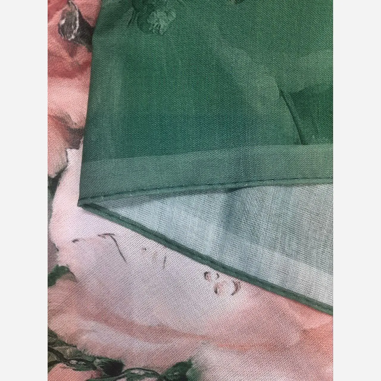 روسری نخ کاستوم طرح صبا قواره بزرگ 140x140 دور دوخت