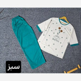 ست زنانه طرح گل رنگی جنس دورس پنبه اعلا فری سایز 38 تا 48