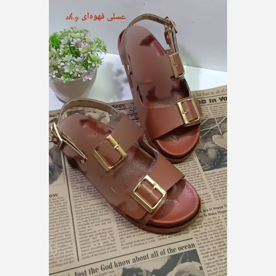صندل زارا پشت بندی چرم بیاله زنانه سایزبندی کامل مشکی کرم عسلی قهوه ای