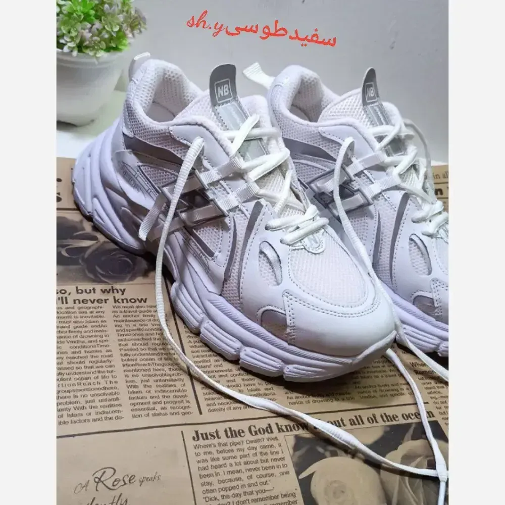 کتونی نیو بالانس 1906 بندی لژدار طبی و سبک با رویه پارچه و فوم خارجی
