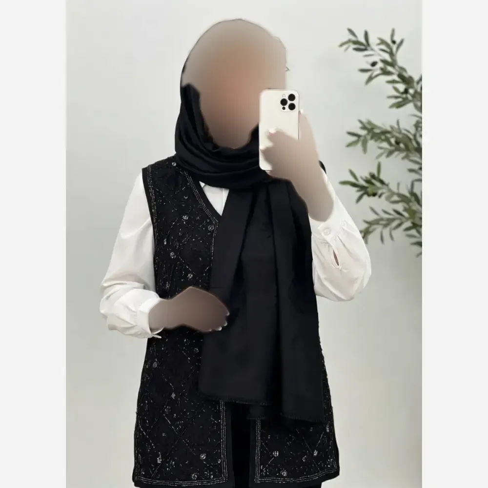شال مرینوس ژاکارد ترک دورو ابعاد 185 در 63 سانتیمتر (2)
