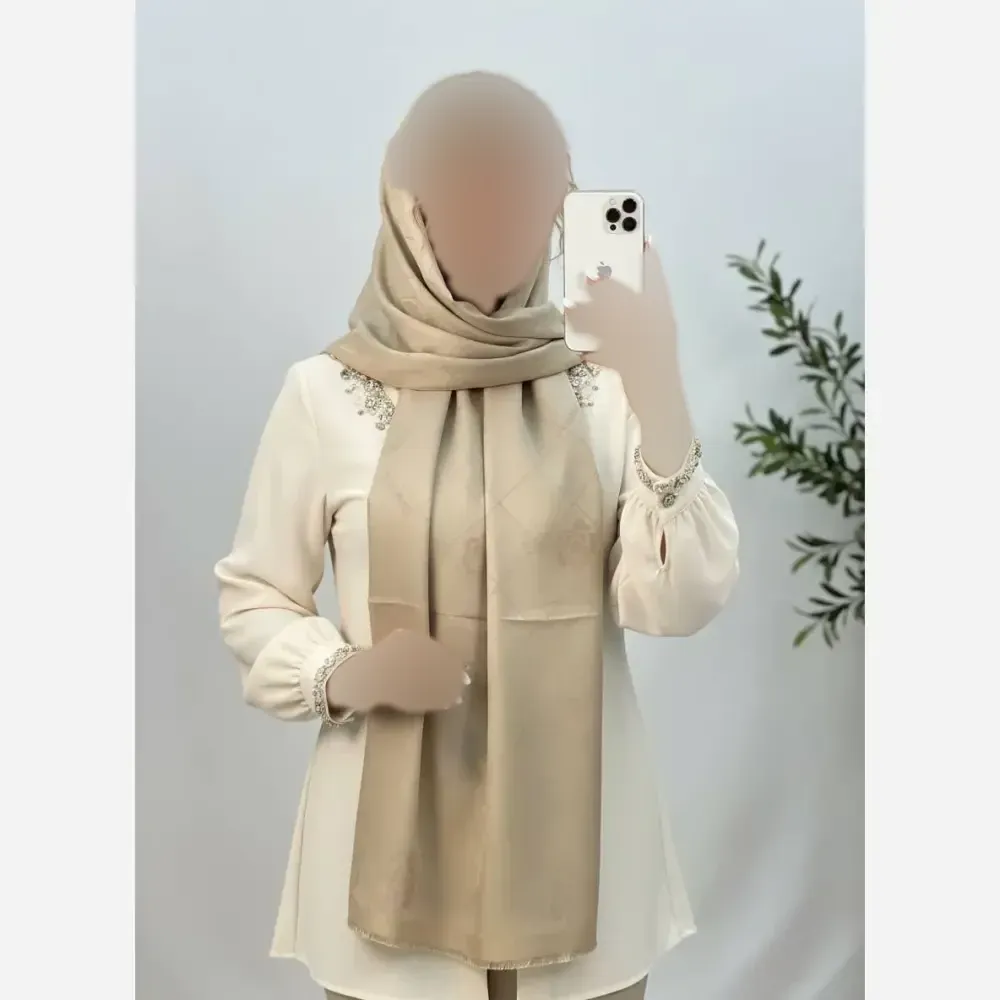 شال مرینوس ژاکارد ترک دورو ابعاد 185 در 63 سانتیمتر (2)