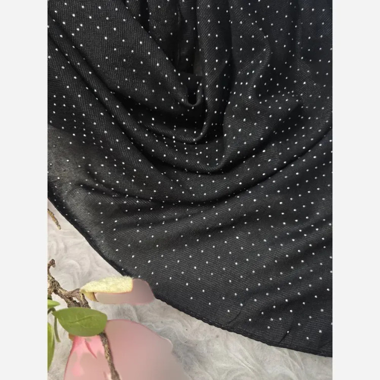 روسری مجلسی زنانه مدل حلما جنس کریشه درختی نگین کوب قواره 92