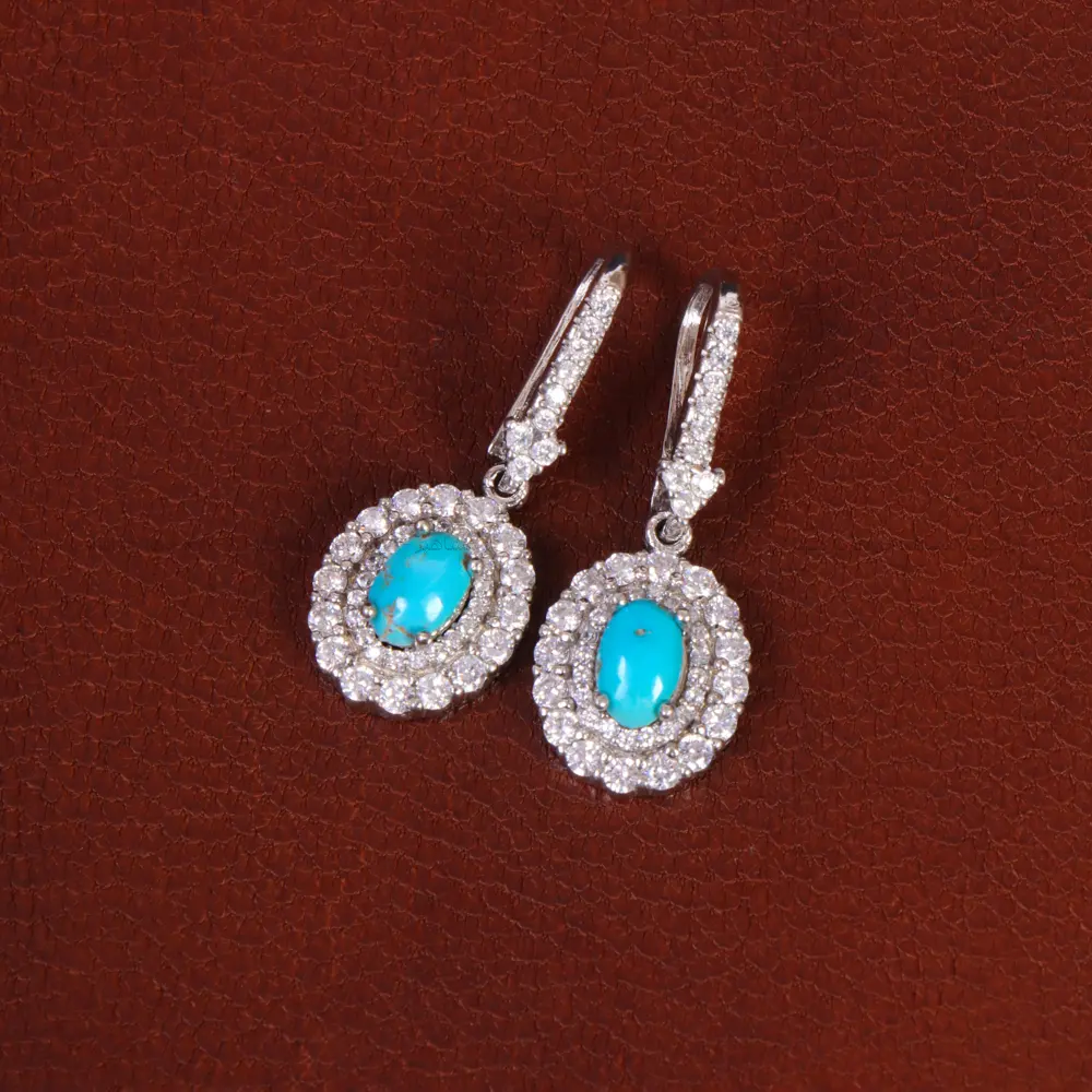 گوشواره فیروزه زنانه کد 34337