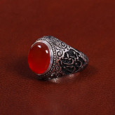 انگشتر عقیق مردانه کد 27820 (کپی)