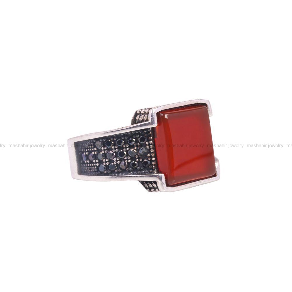 انگشتر عقیق مردانه کد 6763