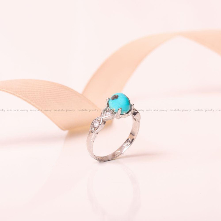 انگشتر فیروزه شجری زنانه کد 9317