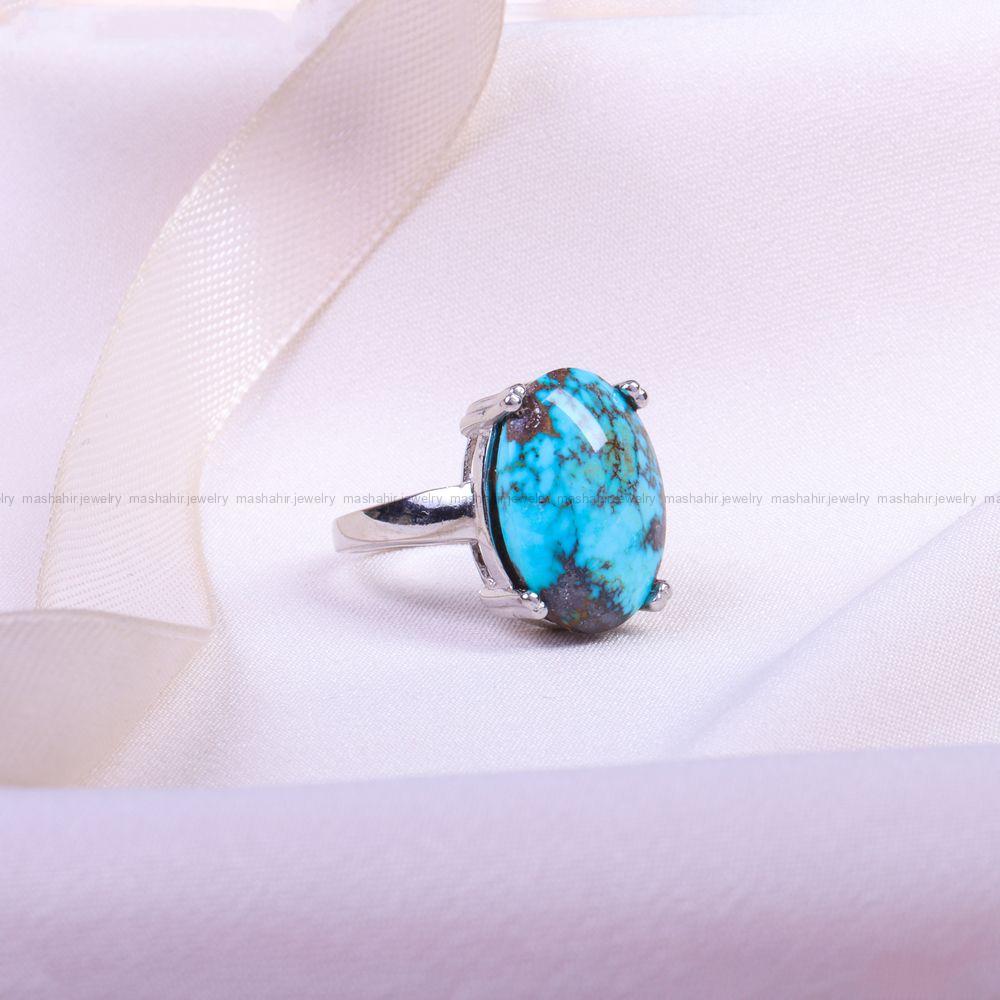 انگشتر فیروزه شجری زنانه کد 9651
