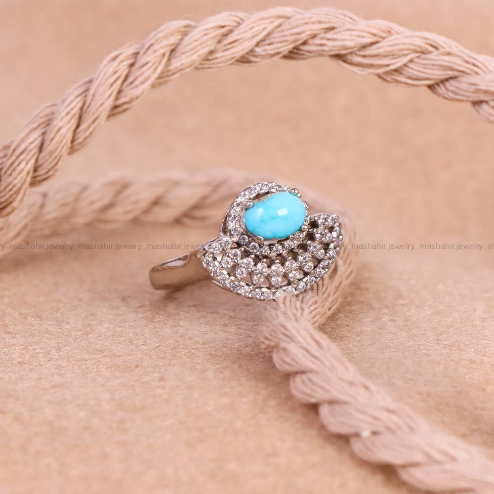 انگشتر فیروزه شجری زنانه کد 5303