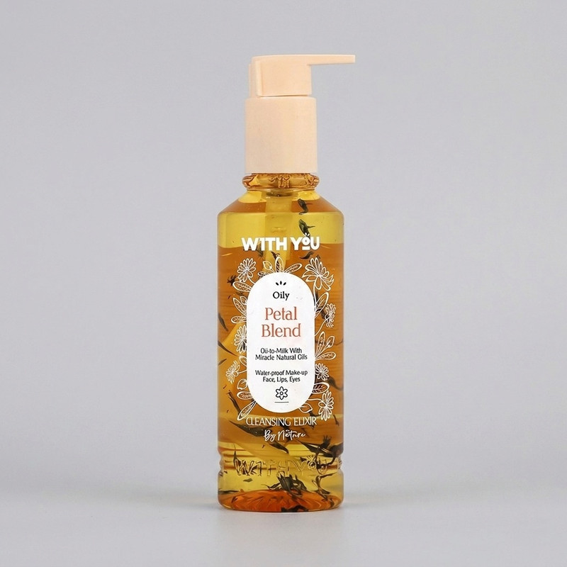 روغن پاک‌کننده آرایش صورت ویت یو مدل  Petal Blend  مناسب برای انواع پوست حجم 200 میلی‌لیتر