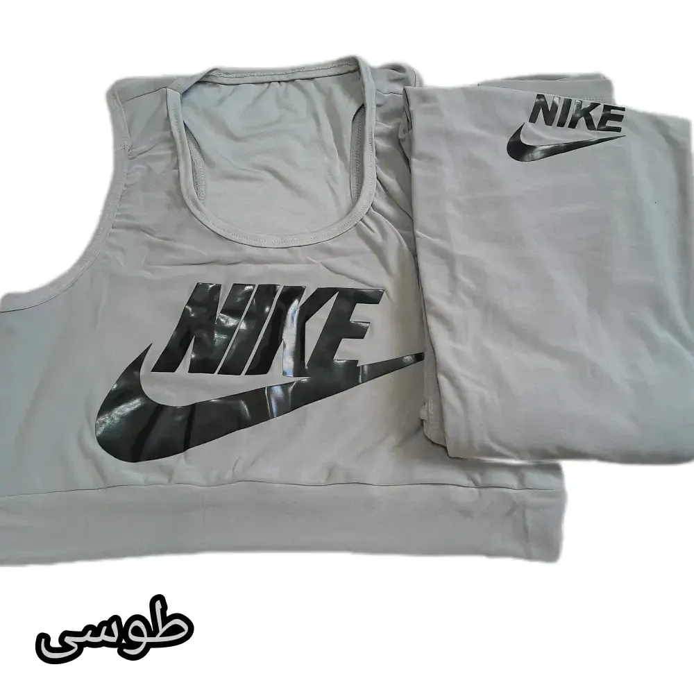 ست نیم تنه و ساپورت ورزشی زنانه جنس فیلامنت فول کش سایز 38 تا 48