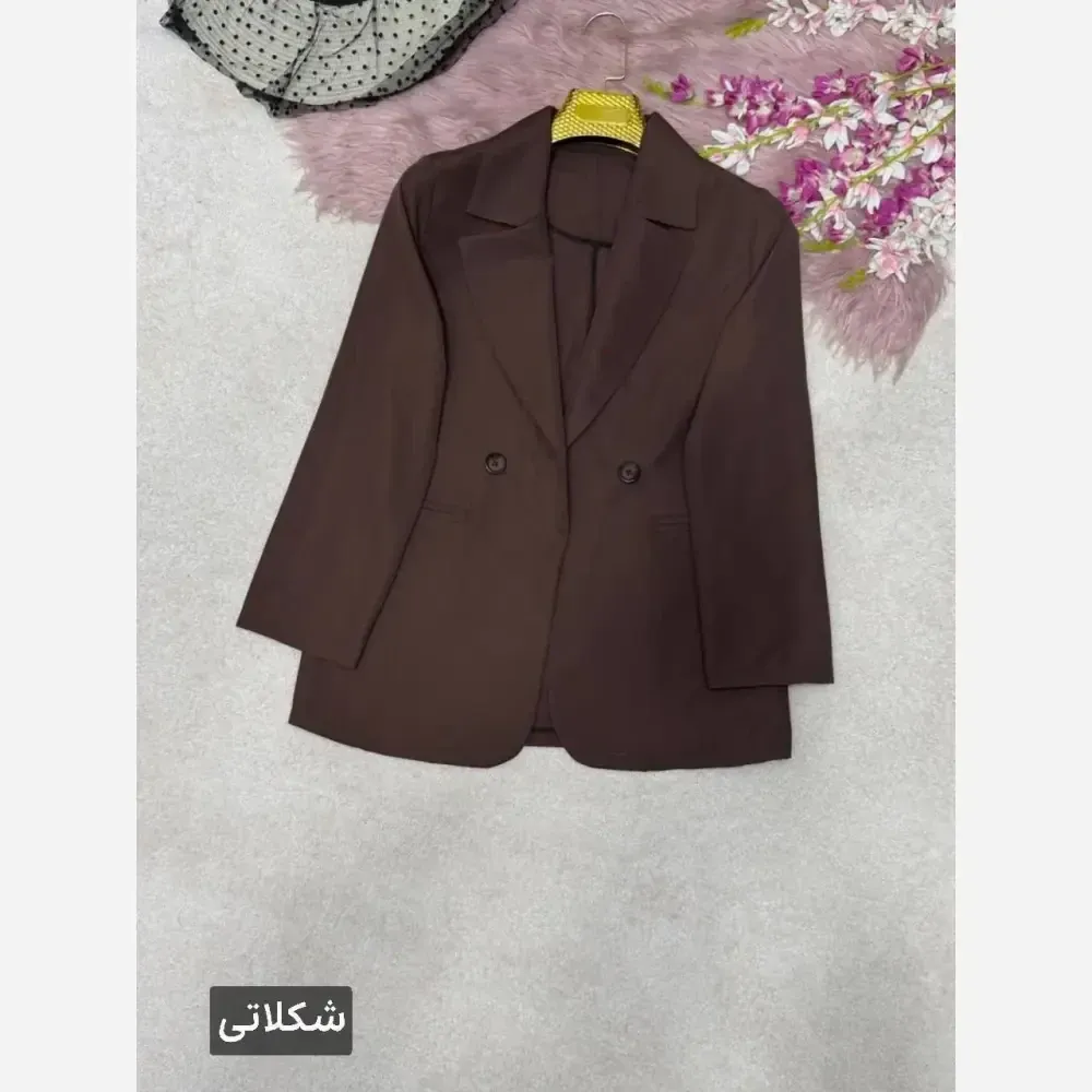 کت پاستیلی زنانه مدل الیس جنس پری خنک لایی کوبی شده