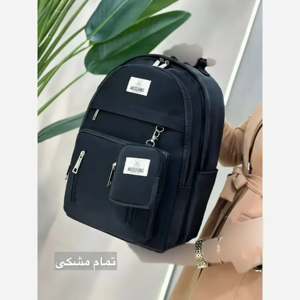 کوله پشتی اسپرت همتا جنس دیبا ضد آب ابعاد 40 در 27 سانتیمتر