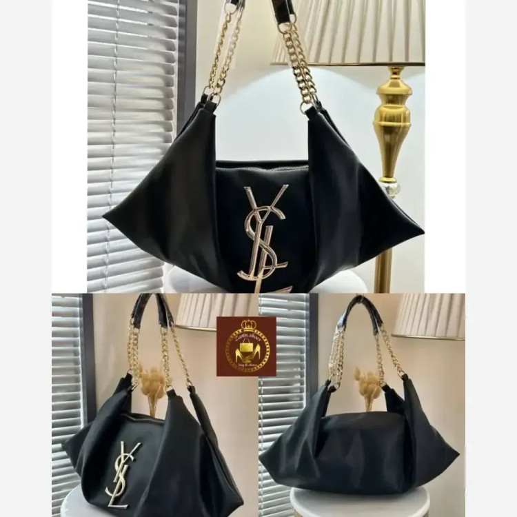 کیف زنانه یاشیل چرم مجلسی و اسپرت در دو رنگ مشکی و شکلاتی