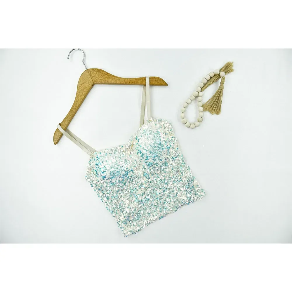 نیم تنه مجلسی پولکی زنانه فری سایز
