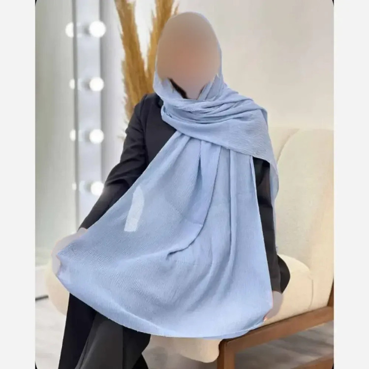 شال پلیسه لمه دوزی قواره بزرگ 75 در 175 سانتیمتر
