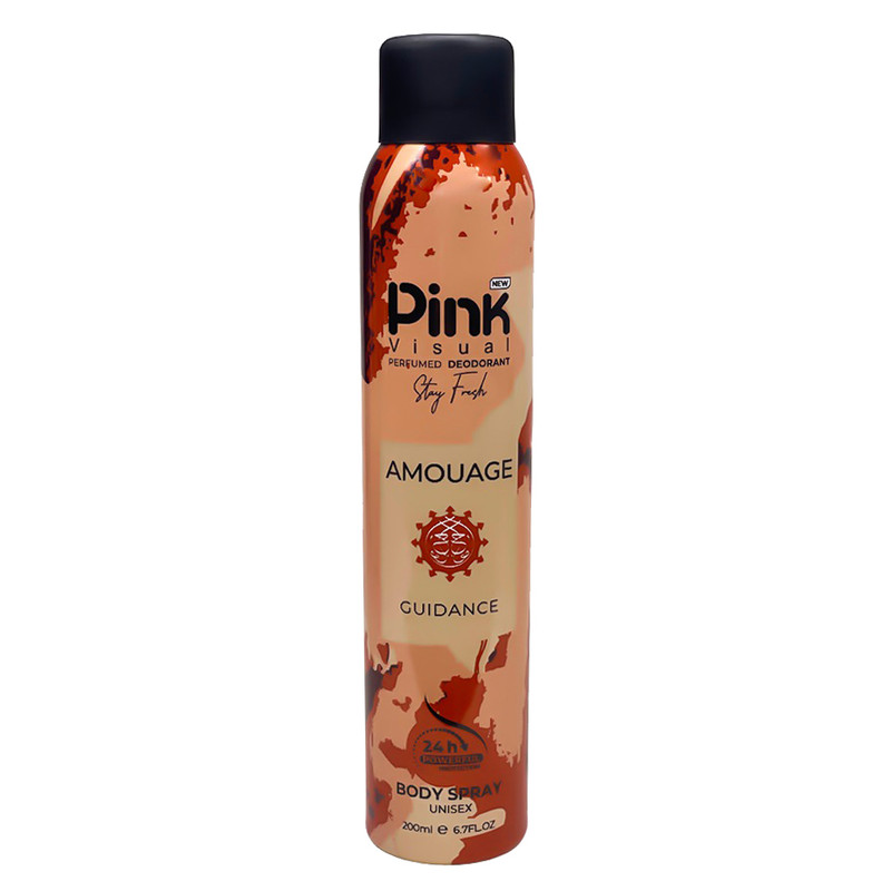 اسپری خوشبو کننده بدن پینک ویژوآل مدل Amouage guidance حجم 200 میلیلیتر