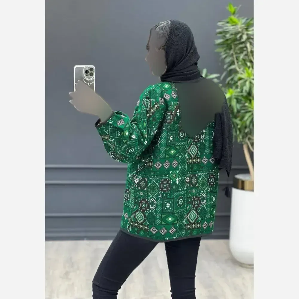 کت زنانه سیندخت جنس تافته فری سایز 38 تا 46 در رنگهای قرمز و سبز